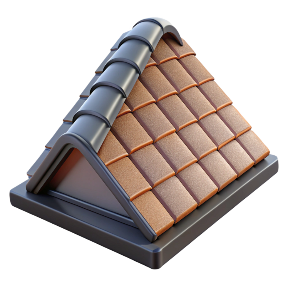exquisite nordic Asphalt shingle roofing material, NO BACKGROUND with Transparent Background. sharp png