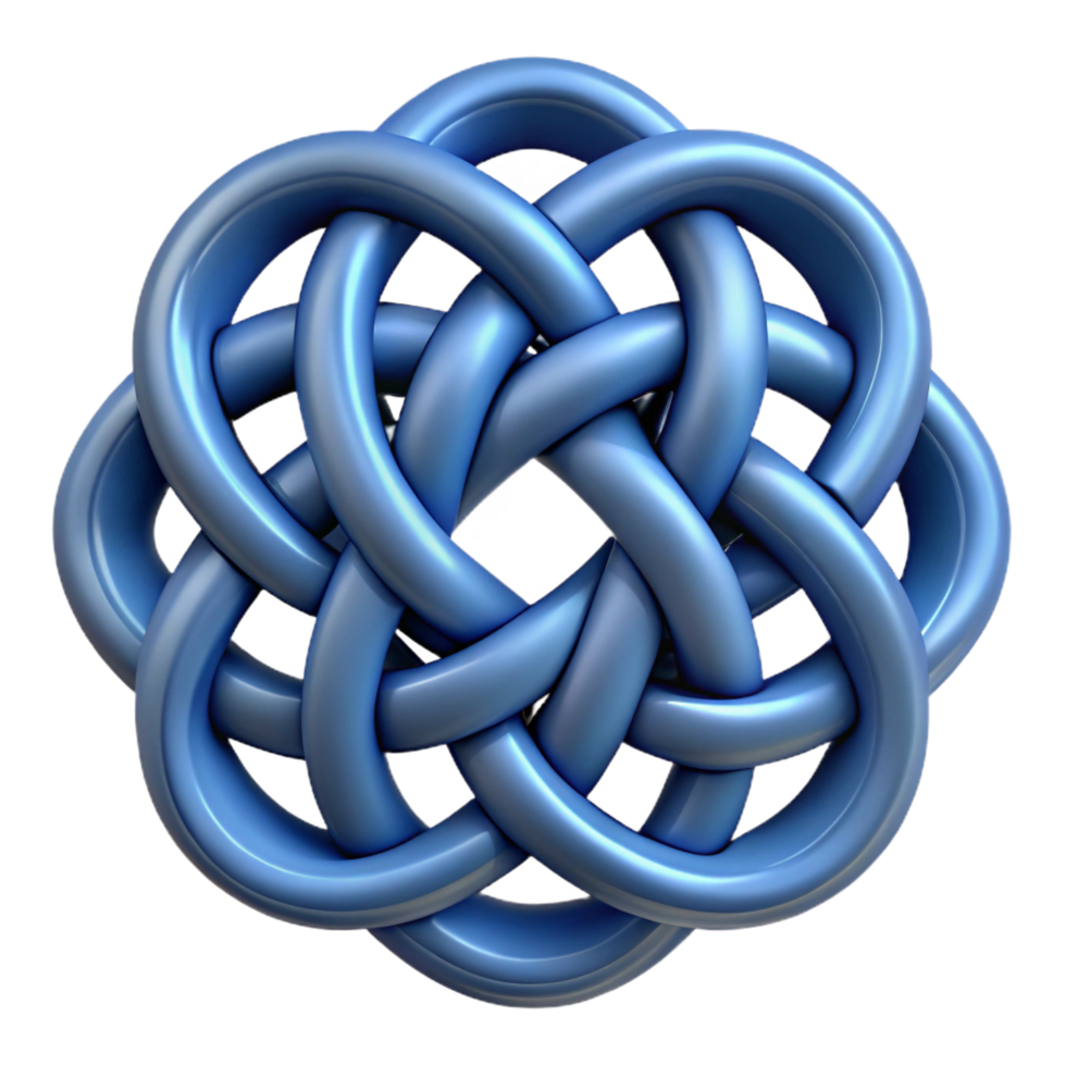iconic surreal An intricate Celtic knot design. NO BACKGROUND with Transparent Background. elite png