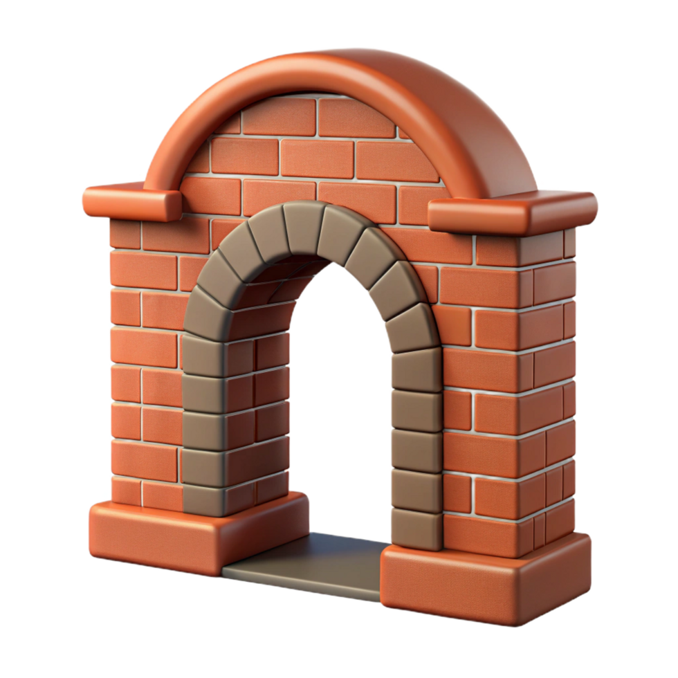 fascinating distinguished Brick arch, keystone, NO BACKGROUND with Transparent Background. png