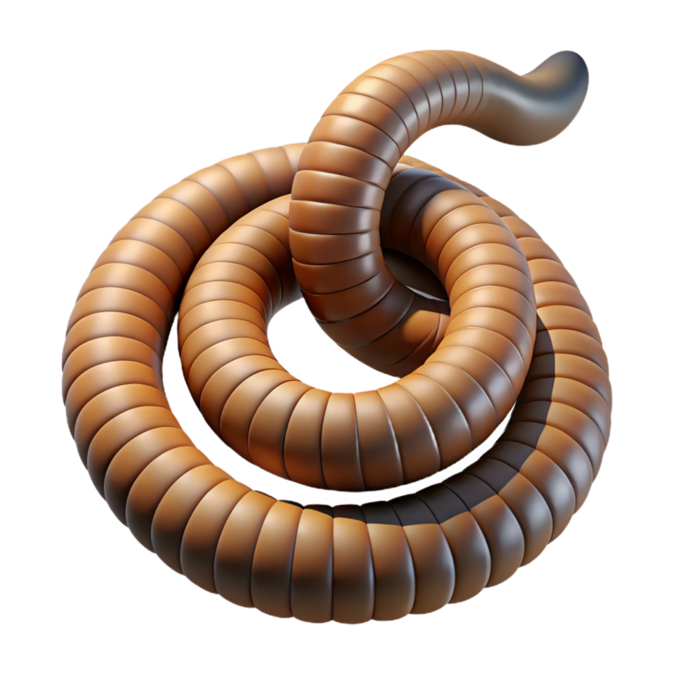 majestic joyful victorian Rattlesnake tail, coiled NO BACKGROUND with Transparent Background. high quality png