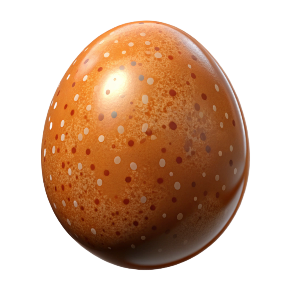 fascinating coveted One brown speckled hen's egg NO BACKGROUND with Transparent Background. png