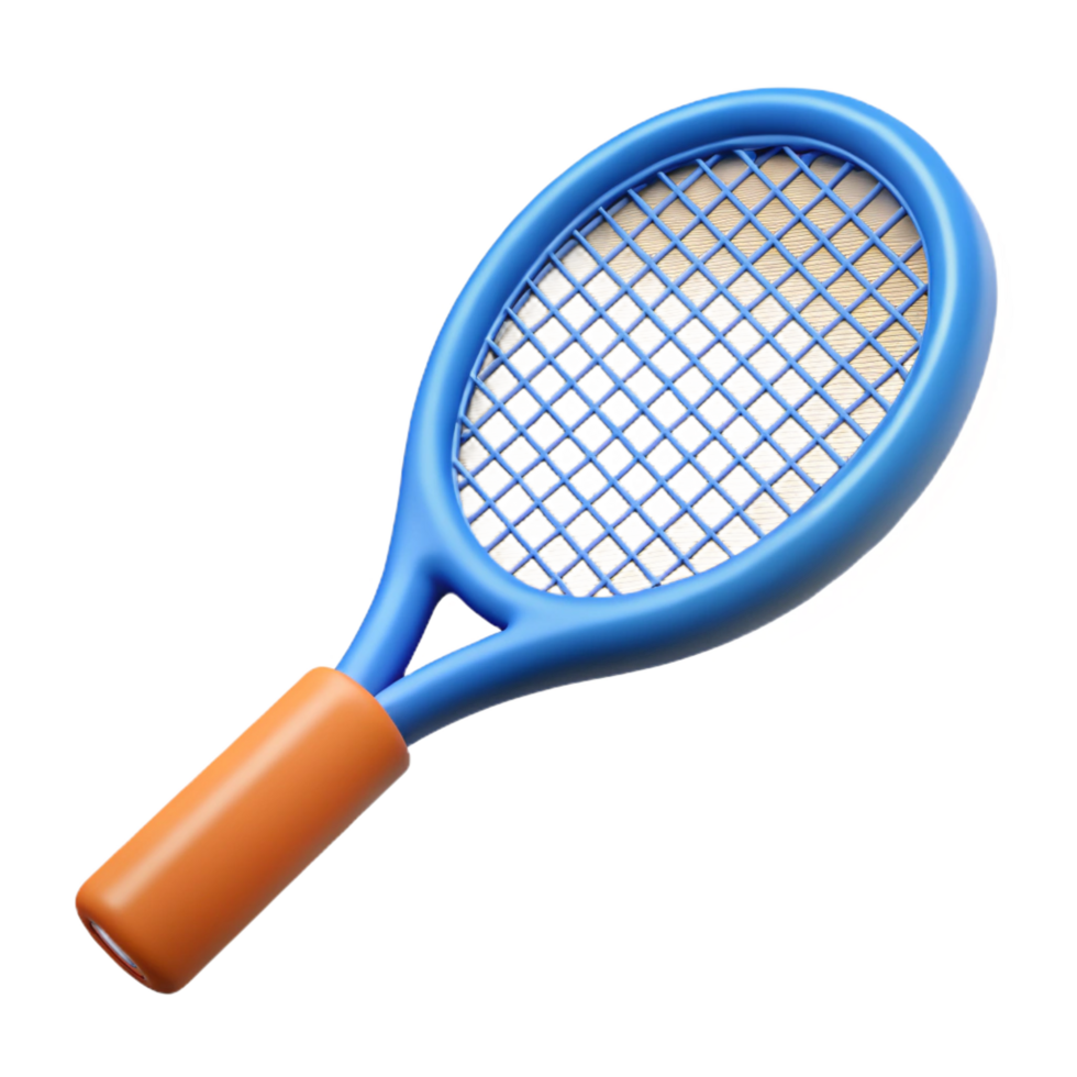 stunning mysterious surreal A tennis racket, NO BACKGROUND with Transparent Background. high resolution png