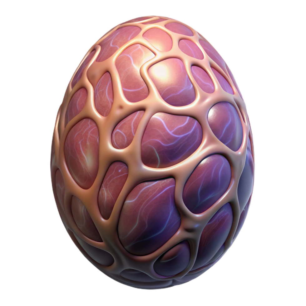 extraordinary quintessential Alien egg with pulsating veins NO BACKGROUND with Transparent Background. png