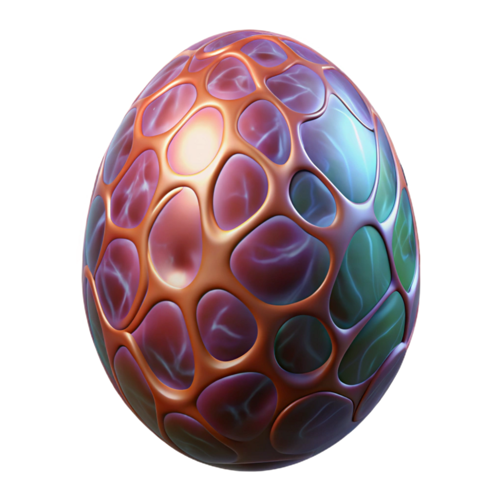 exquisite ethereal rustic Alien egg with pulsating veins NO BACKGROUND with Transparent Background. ultra HD png