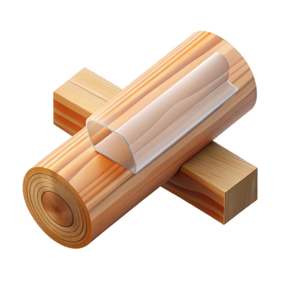 quintessential coastal Wooden beam cross-section, NO BACKGROUND with Transparent Background. fine detail png