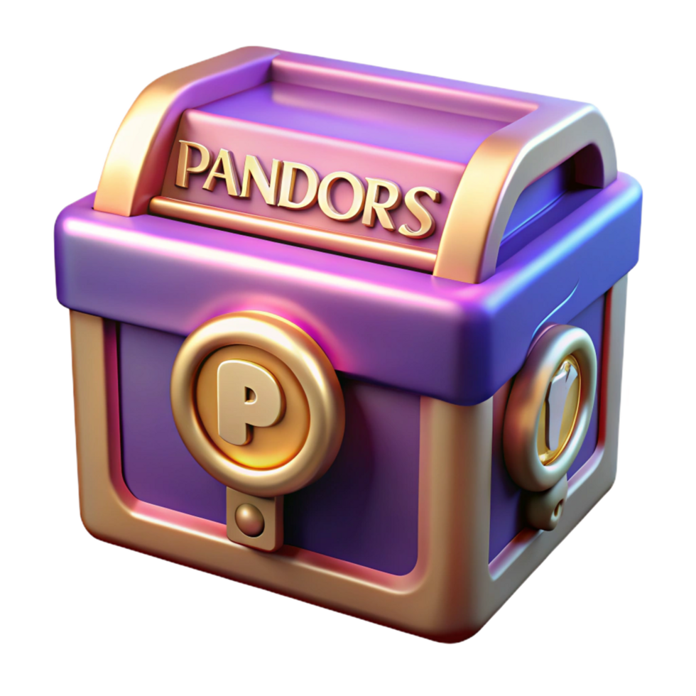 striking peaceful bohemian Pandora's Box, NO BACKGROUND with Transparent Background. authentic png