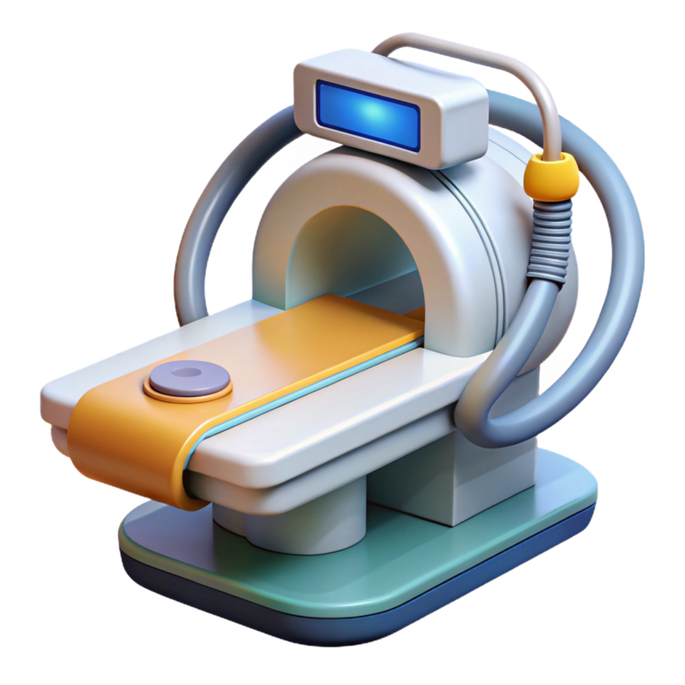 exquisite coastal Advanced medical scanner with digital display and probes NO BACKGROUND with Transparent Background. expertly shot png