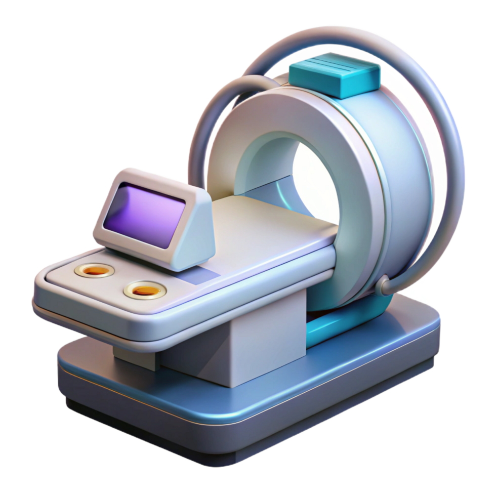 exemplary modern Advanced medical scanner with digital display and probes NO BACKGROUND with Transparent Background. top-tier png