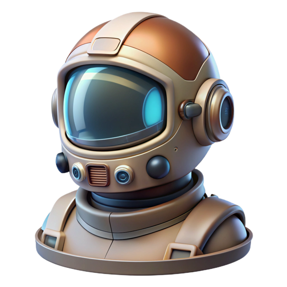 exquisite bohemian Advanced spacesuit helmet with a HUD display NO BACKGROUND with Transparent Background. exclusive png