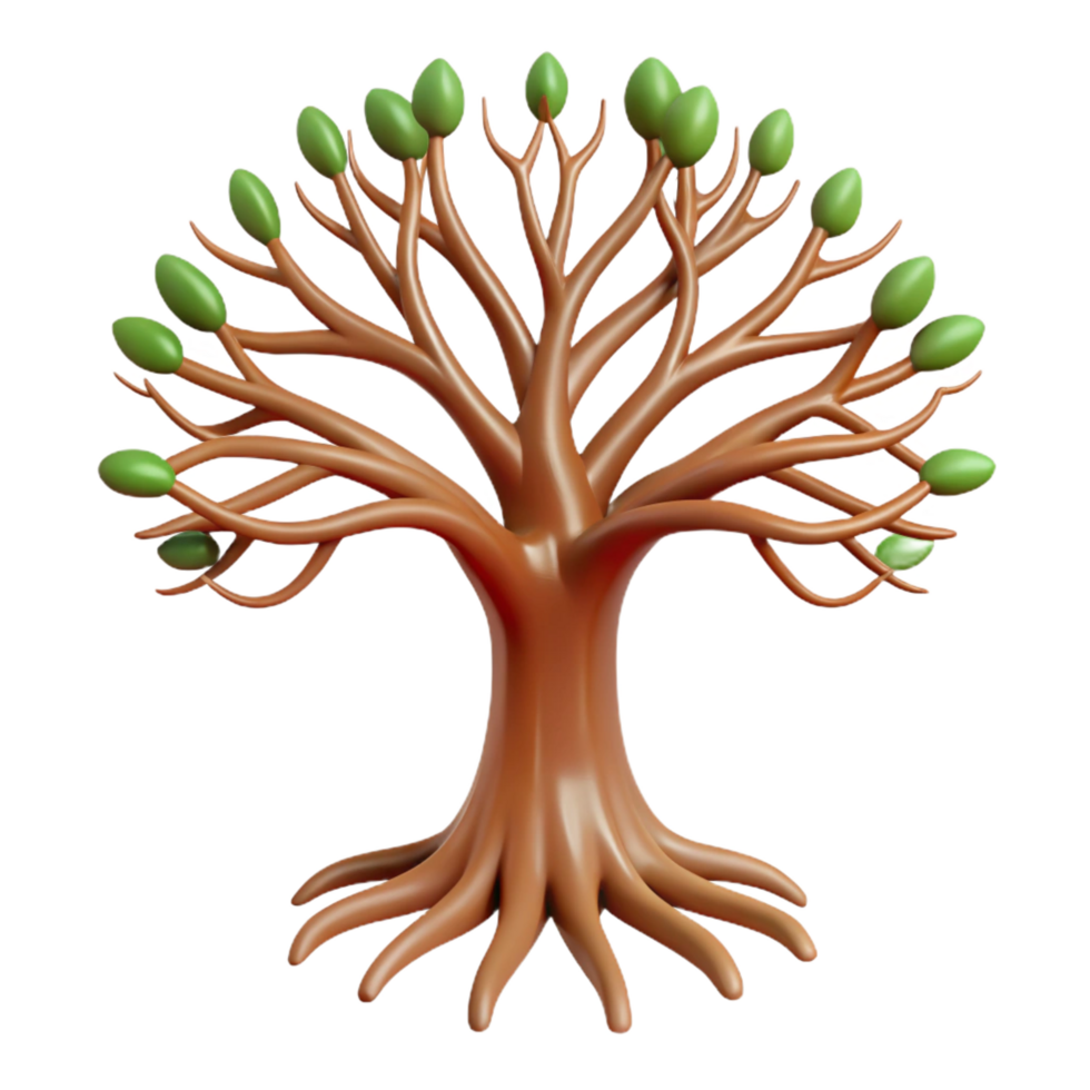 mesmerizing exceptional A stylized tree of life with intricate branches and roots. NO BACKGROUND with Transparent Background. png