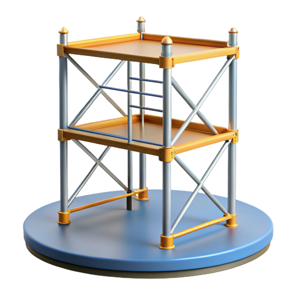 pristine remarkable Scaffolding platform NO BACKGROUND with Transparent Background. png