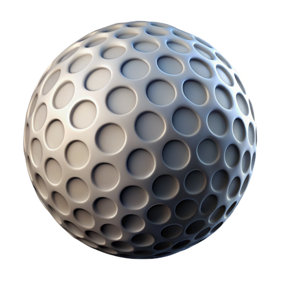 stunning quintessential Golf ball, dimpled surface, NO BACKGROUND with Transparent Background. png
