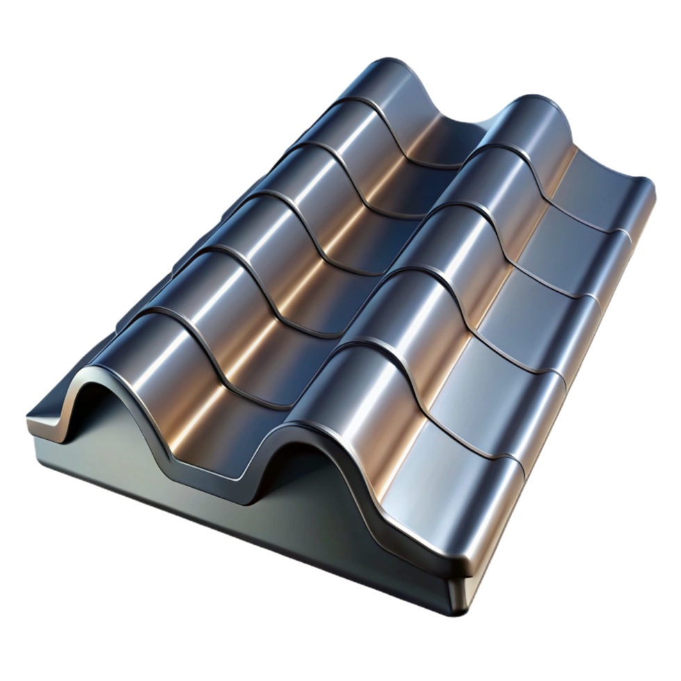ethereal pristine Metal roofing shingle detail, NO BACKGROUND with Transparent Background. elite png