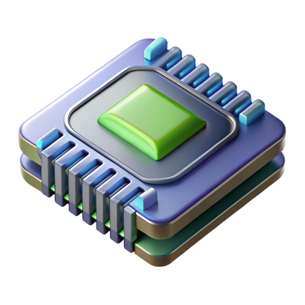 elegant vintage A graphics processing unit GPU. NO BACKGROUND with Transparent Background. premium png