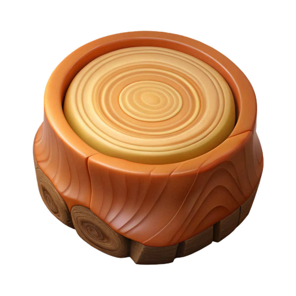 glorious tropical Cross-section of a tree trunk NO BACKGROUND with Transparent Background. original png