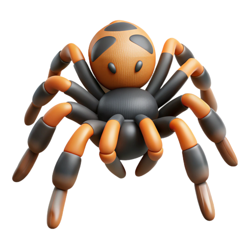 mysterious impressive A scuttling tarantula, NO BACKGROUND with Transparent Background. luxury png