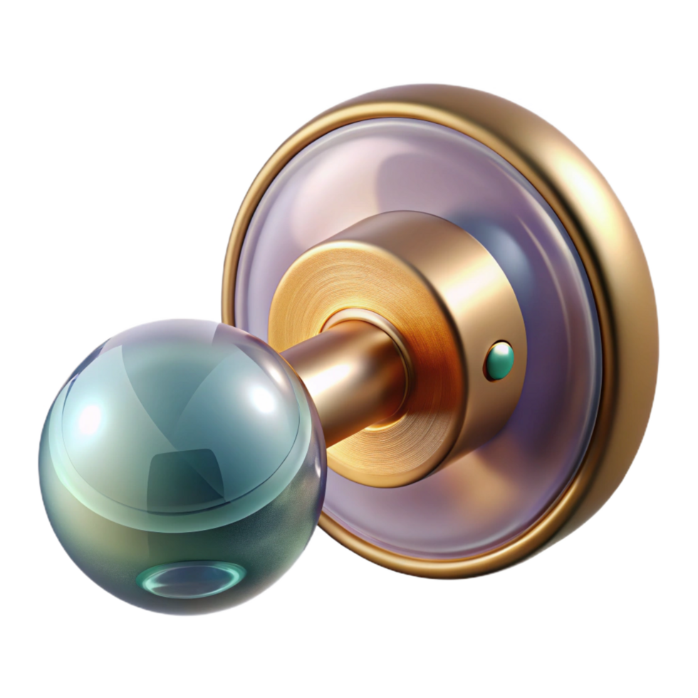 timeless creative Doorknob NO BACKGROUND with Transparent Background. museum quality png