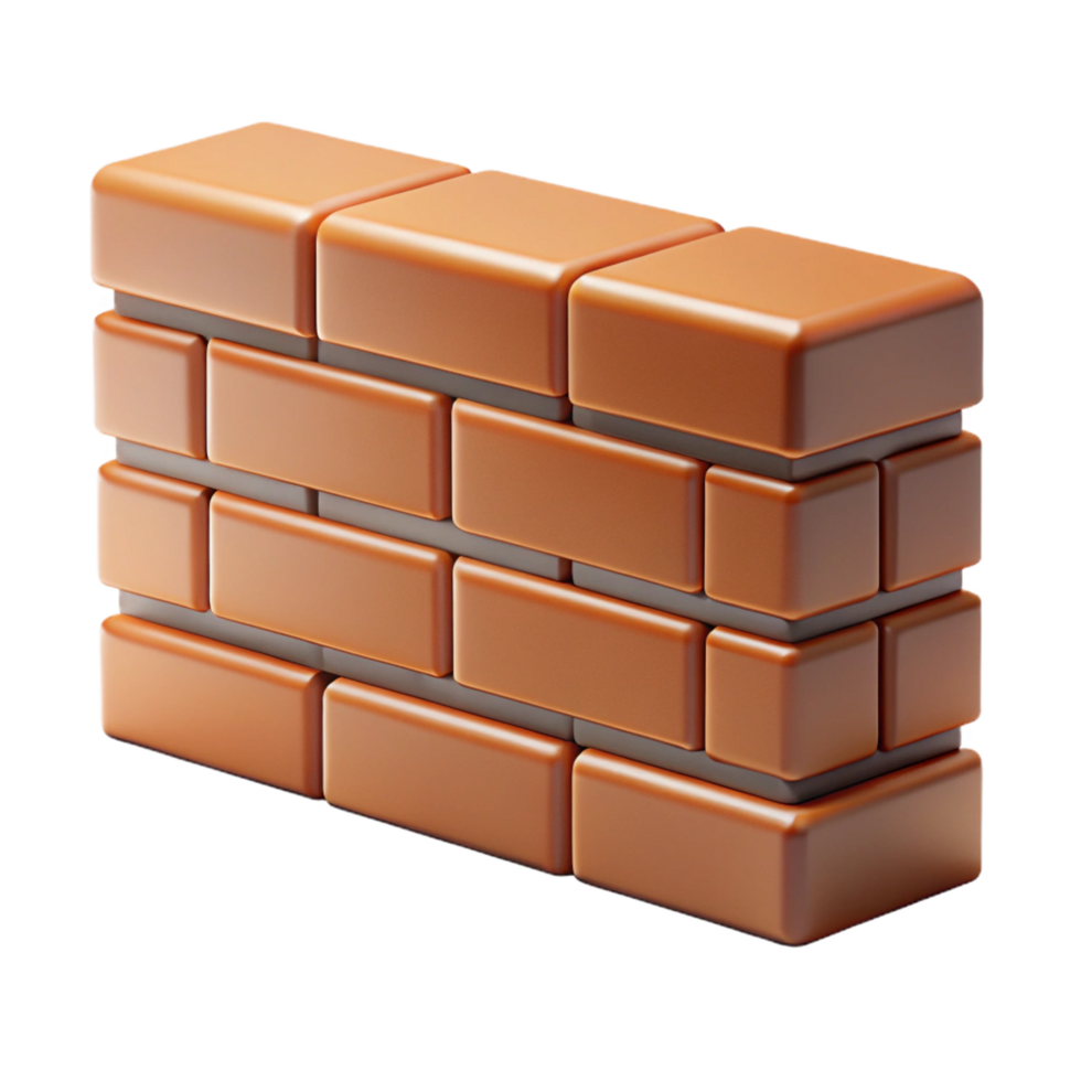 sought-after elegant Cross-section of a brick wall NO BACKGROUND with Transparent Background. luxury png