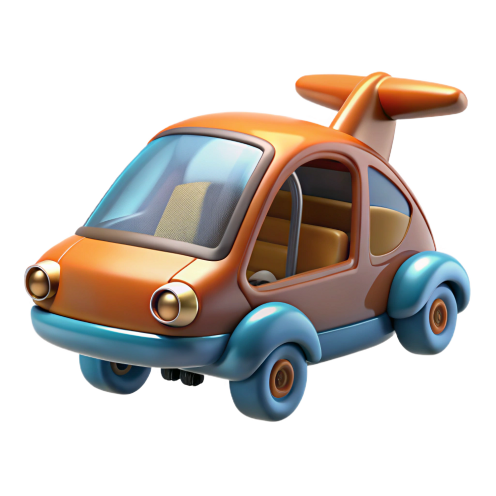 exquisite abstract Flying car with retractable wings, NO BACKGROUND with Transparent Background. elite png