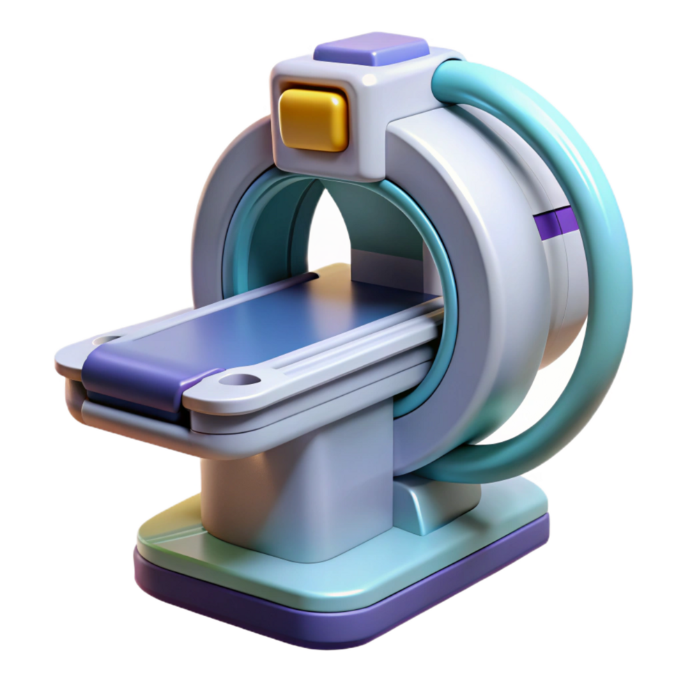 spectacular distinctive Advanced medical scanner with digital display NO BACKGROUND with Transparent Background. png