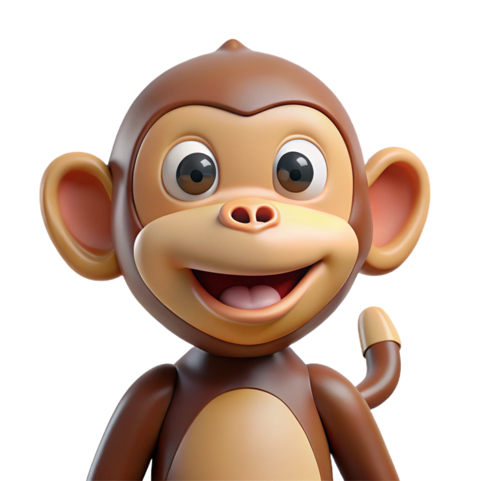 hypnotic iconic A chattering monkey, NO BACKGROUND with Transparent Background. png