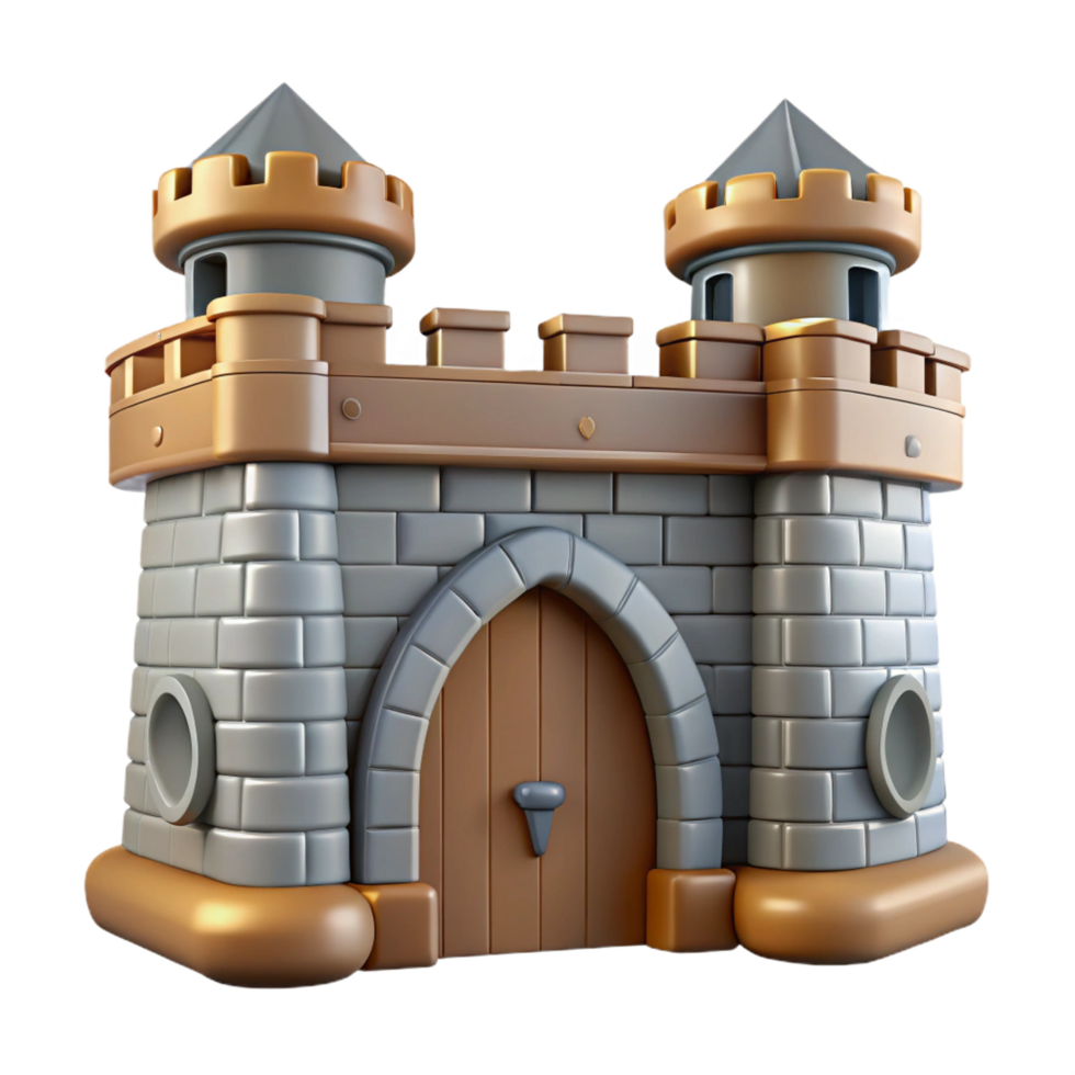 gorgeous bohemian Medieval castle gatehouse portcullis, NO BACKGROUND with Transparent Background. professional png