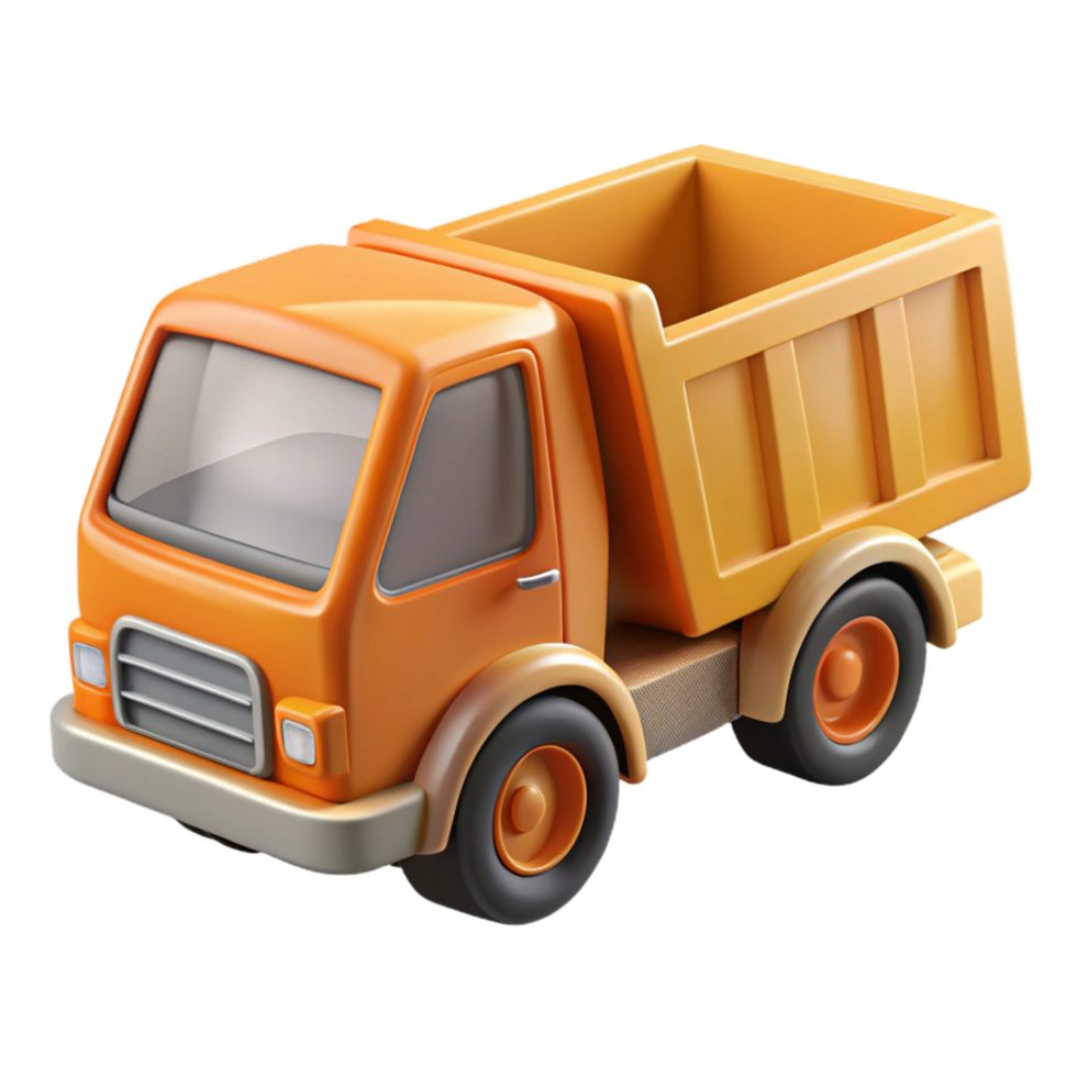 rare rustic Dump truck NO BACKGROUND with Transparent Background. museum quality png