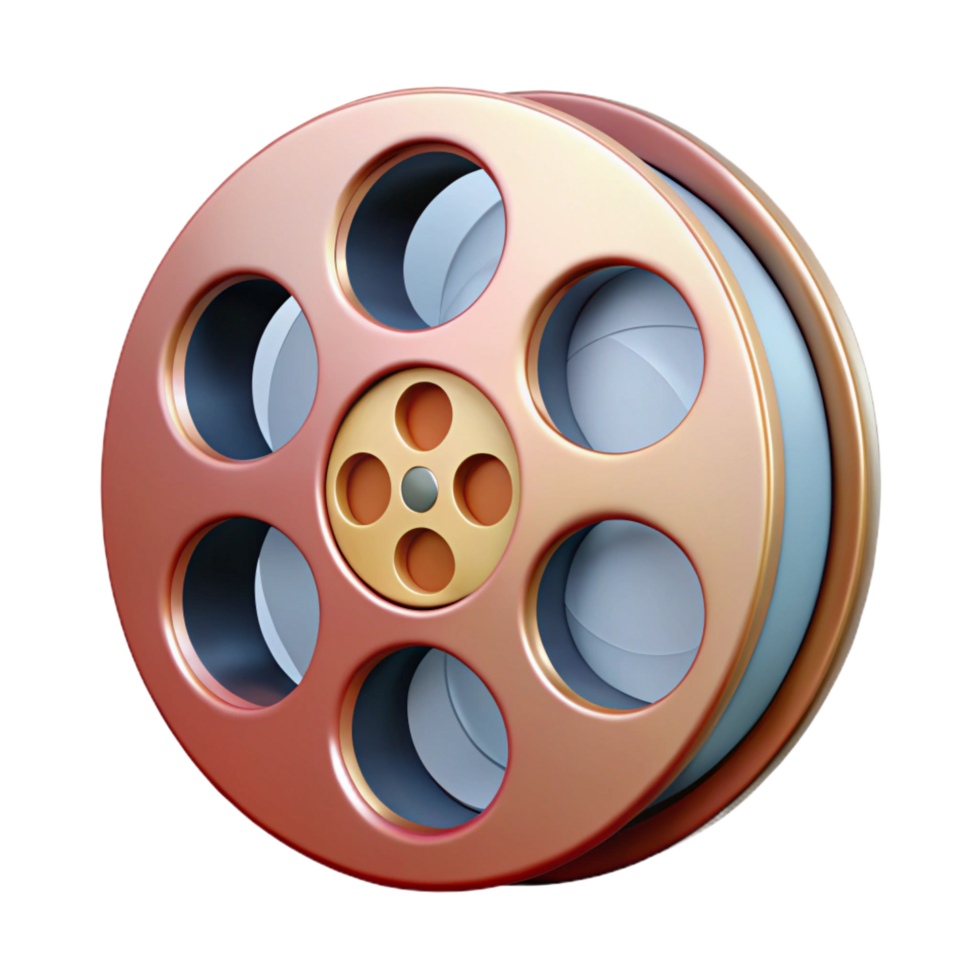 exceptional victorian A vintage film reel, NO BACKGROUND with Transparent Background. handcrafted png