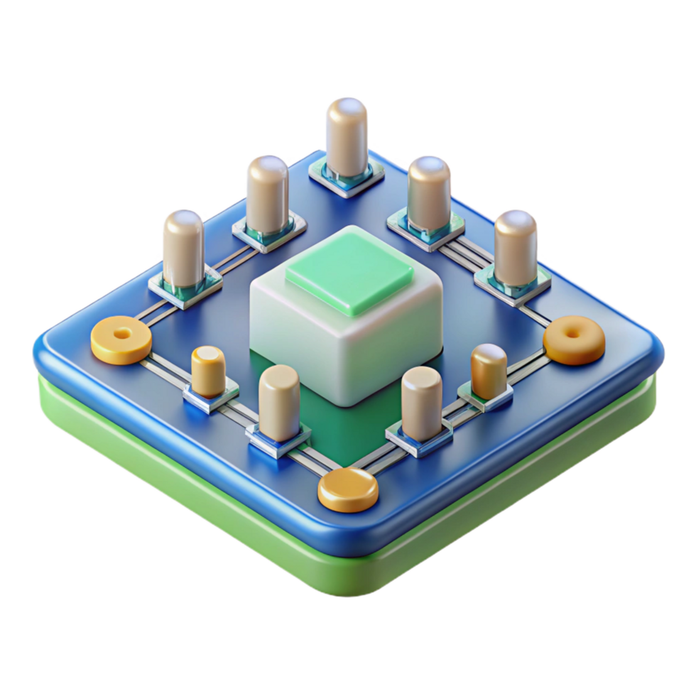 fascinating unparalleled Circuit board NO BACKGROUND with Transparent Background. png
