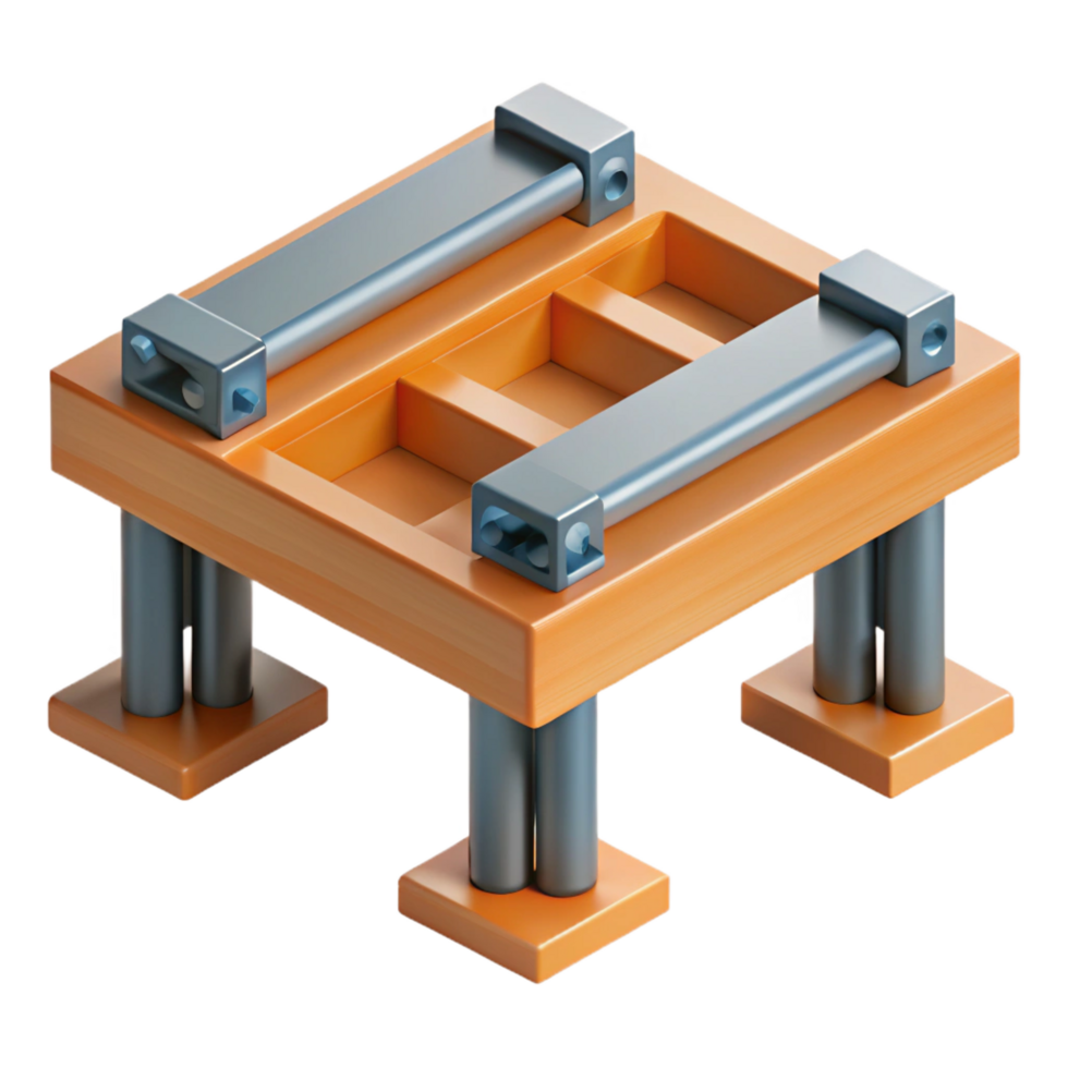 joyful breathtaking Floor joist connection detail, NO BACKGROUND with Transparent Background. ultra HD png