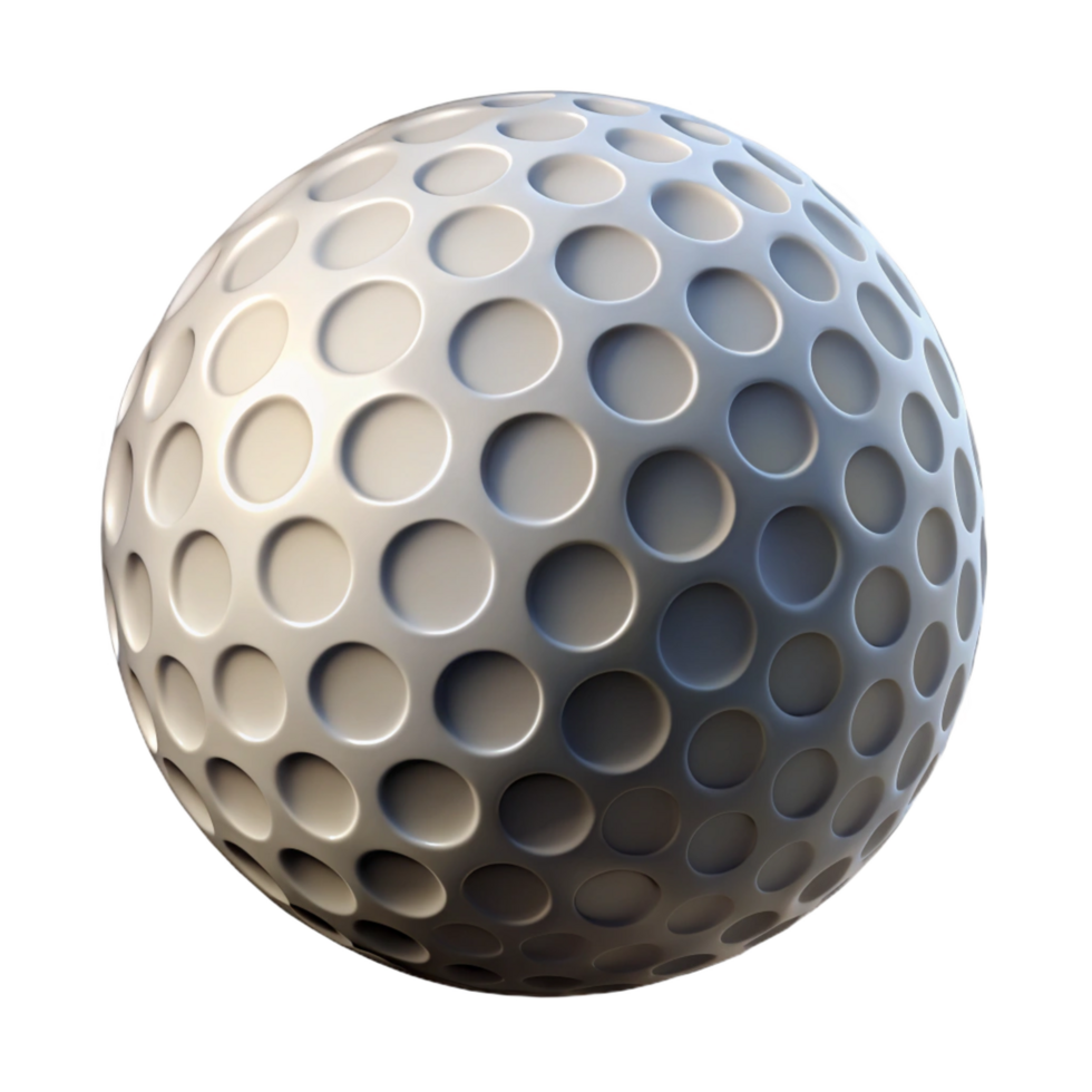 elegant energetic organic Golf ball, dimpled surface, NO BACKGROUND with Transparent Background. exclusive png