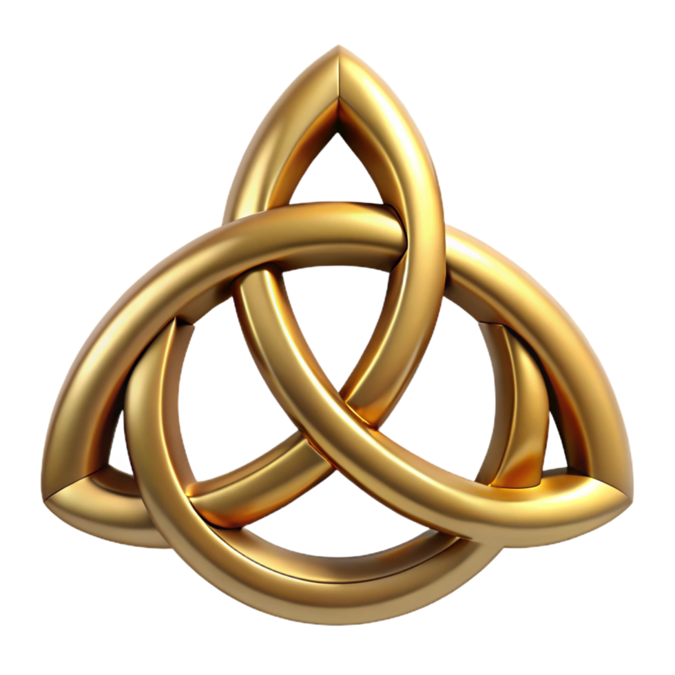 stunning standout Triple Goddess symbol, Celtic, NO BACKGROUND with Transparent Background. png