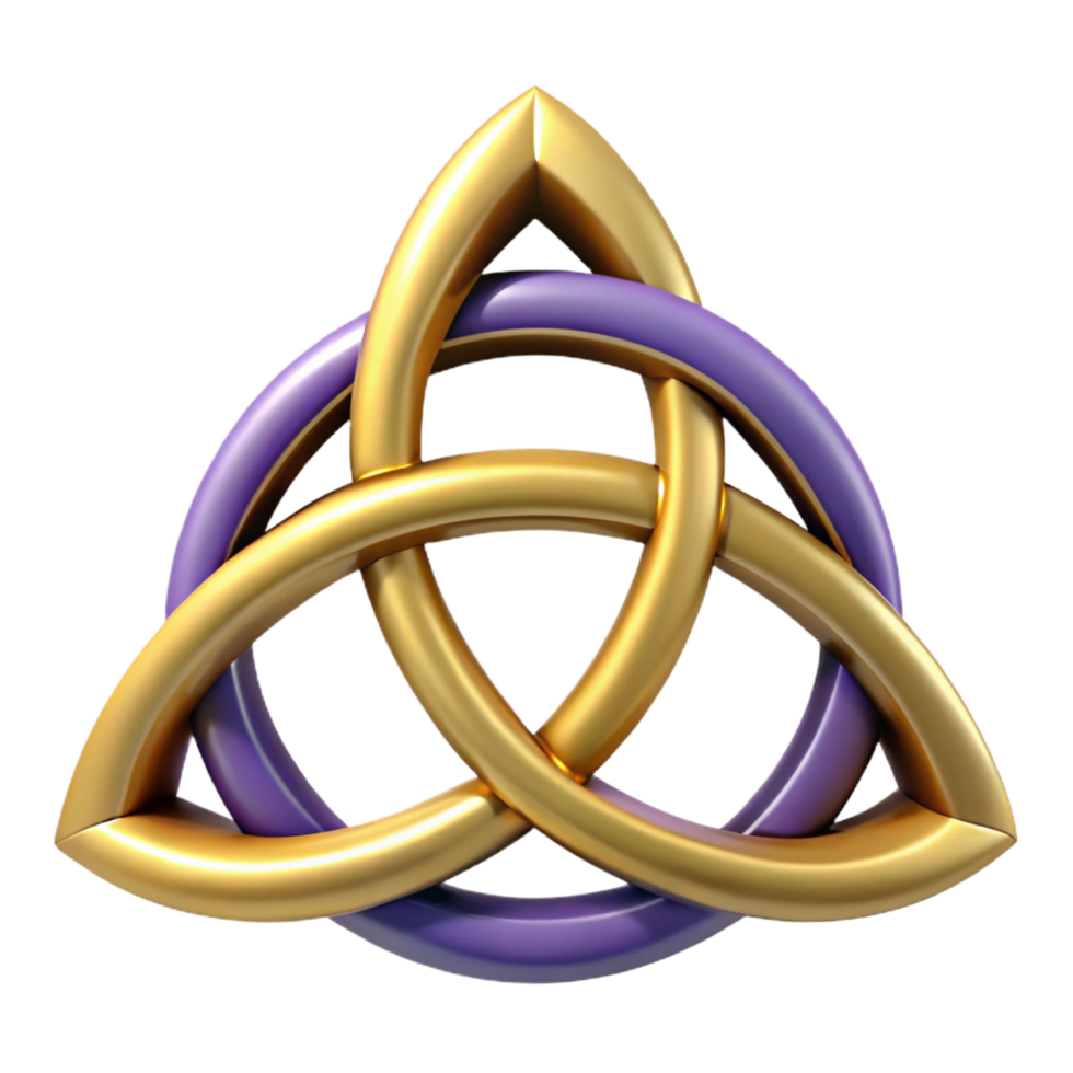 quintessential elegant Triple Goddess symbol, Celtic, NO BACKGROUND with Transparent Background. elite png
