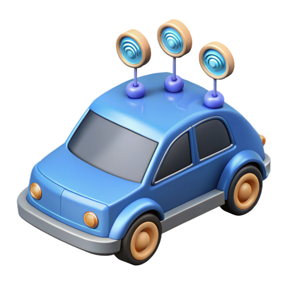 mesmerizing ethereal bohemian Self-driving car sensor array, NO BACKGROUND with Transparent Background. museum quality png