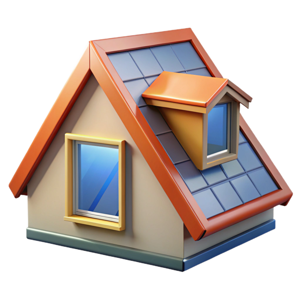 hypnotic inspired Dormer window, roof window, NO BACKGROUND with Transparent Background. png