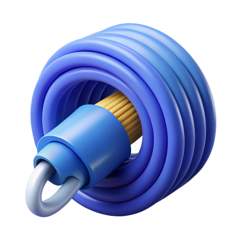 extraordinary avant-garde A roll of ethernet cable, blue. NO BACKGROUND with Transparent Background. genuine png