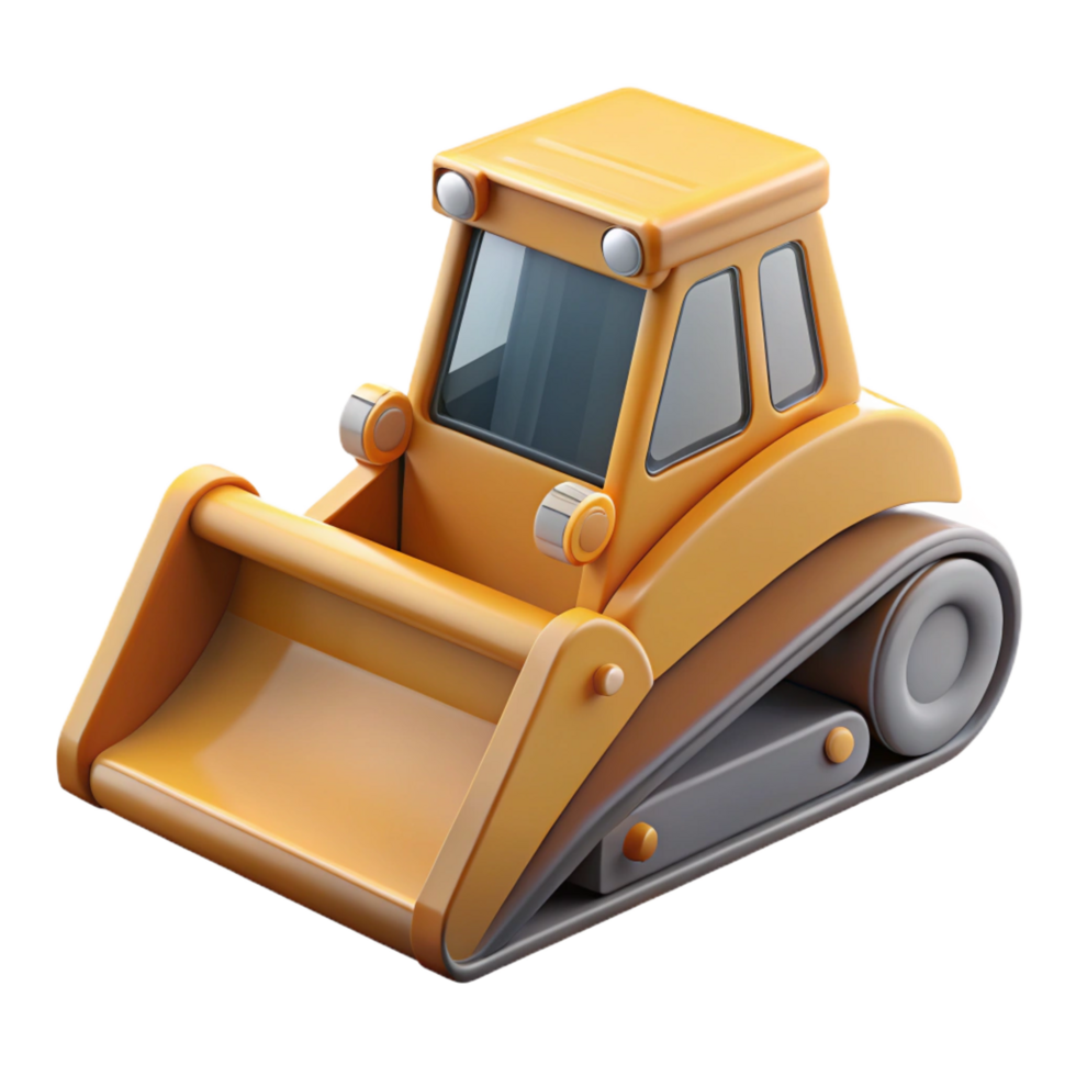 sumptuous futuristic Bulldozer blade NO BACKGROUND with Transparent Background. ultra HD png