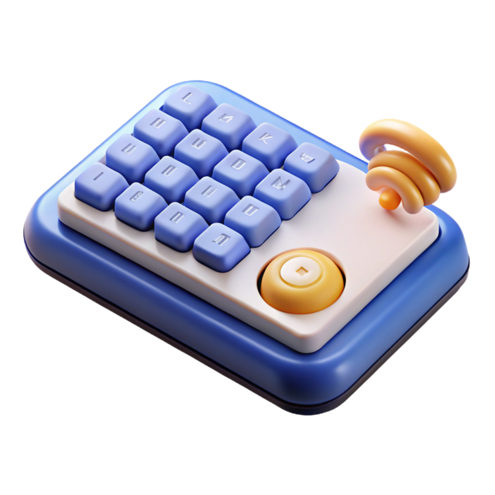 joyful serene Wireless keyboard, ergonomic design NO BACKGROUND with Transparent Background. top-tier png