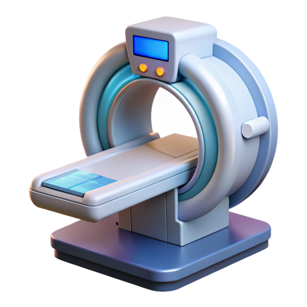 remarkable abstract Advanced medical scanner with digital display NO BACKGROUND with Transparent Background. gallery standard png