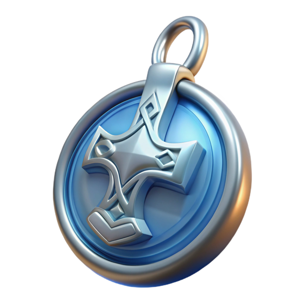 stunning distinctive Mjolnir pendant, Viking symbol, NO BACKGROUND with Transparent Background. png