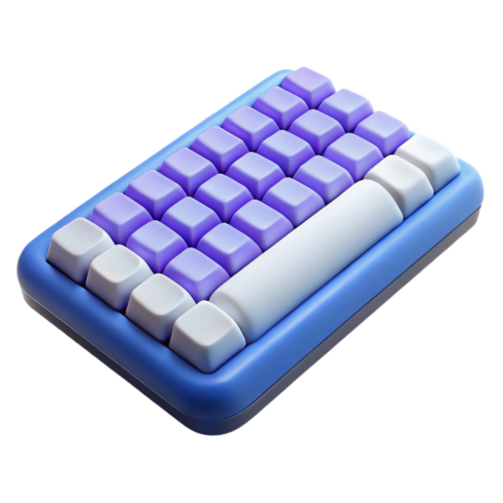 energetic alluring Wireless keyboard, ergonomic design NO BACKGROUND with Transparent Background. genuine png