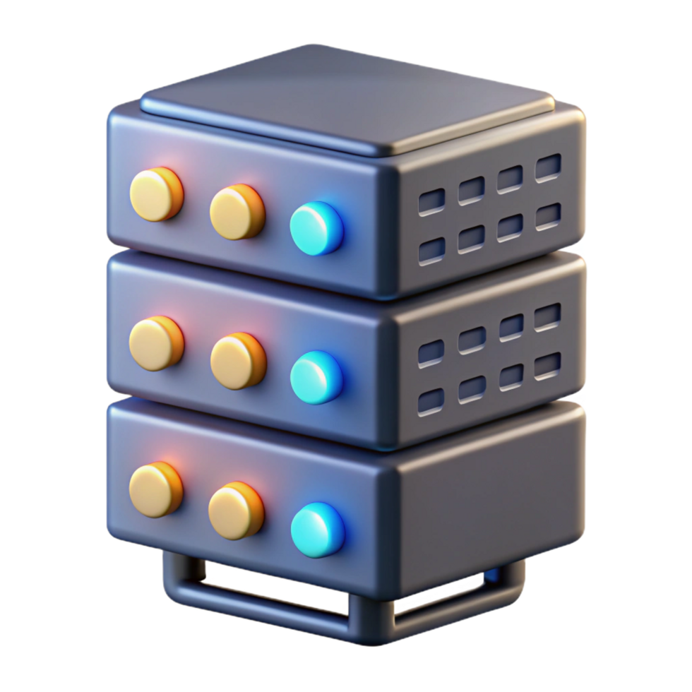 remarkable traditional Server rack with multiple blinking lights, NO BACKGROUND with Transparent Background. flawless png