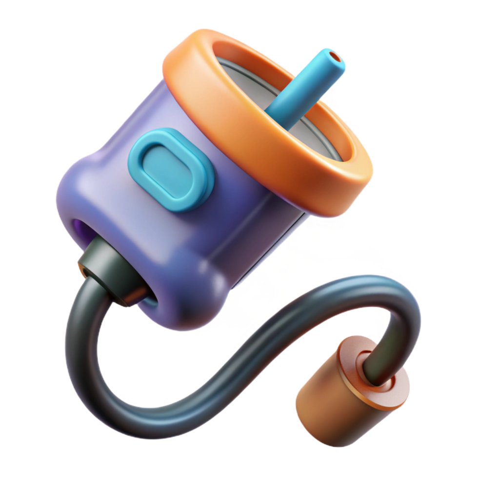 ethereal stunning Electric car charging cable NO BACKGROUND with Transparent Background. detailed png