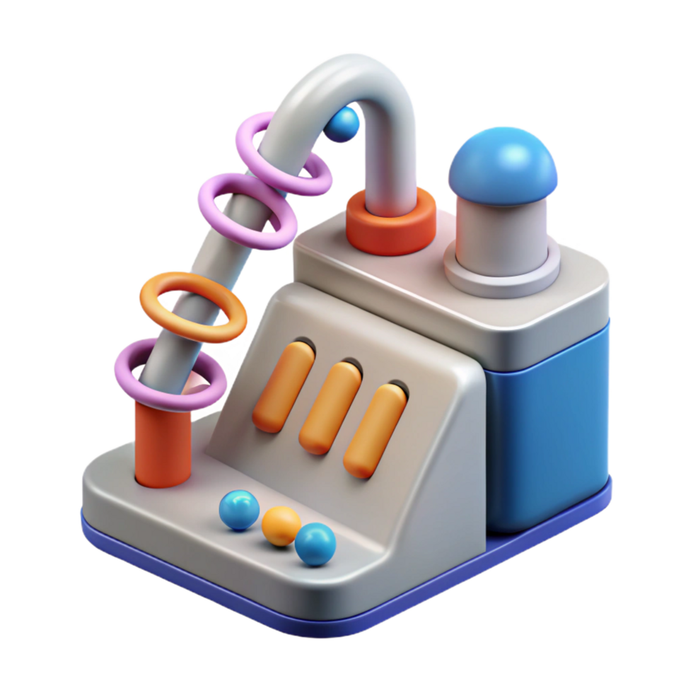 timeless tropical DNA sequencing machine analyzing genetic code, NO BACKGROUND with Transparent Background. artisan png
