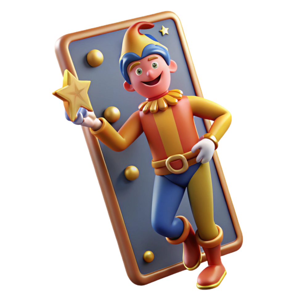 sought-after bohemian A Tarot Card, The Fool, NO BACKGROUND with Transparent Background. original png