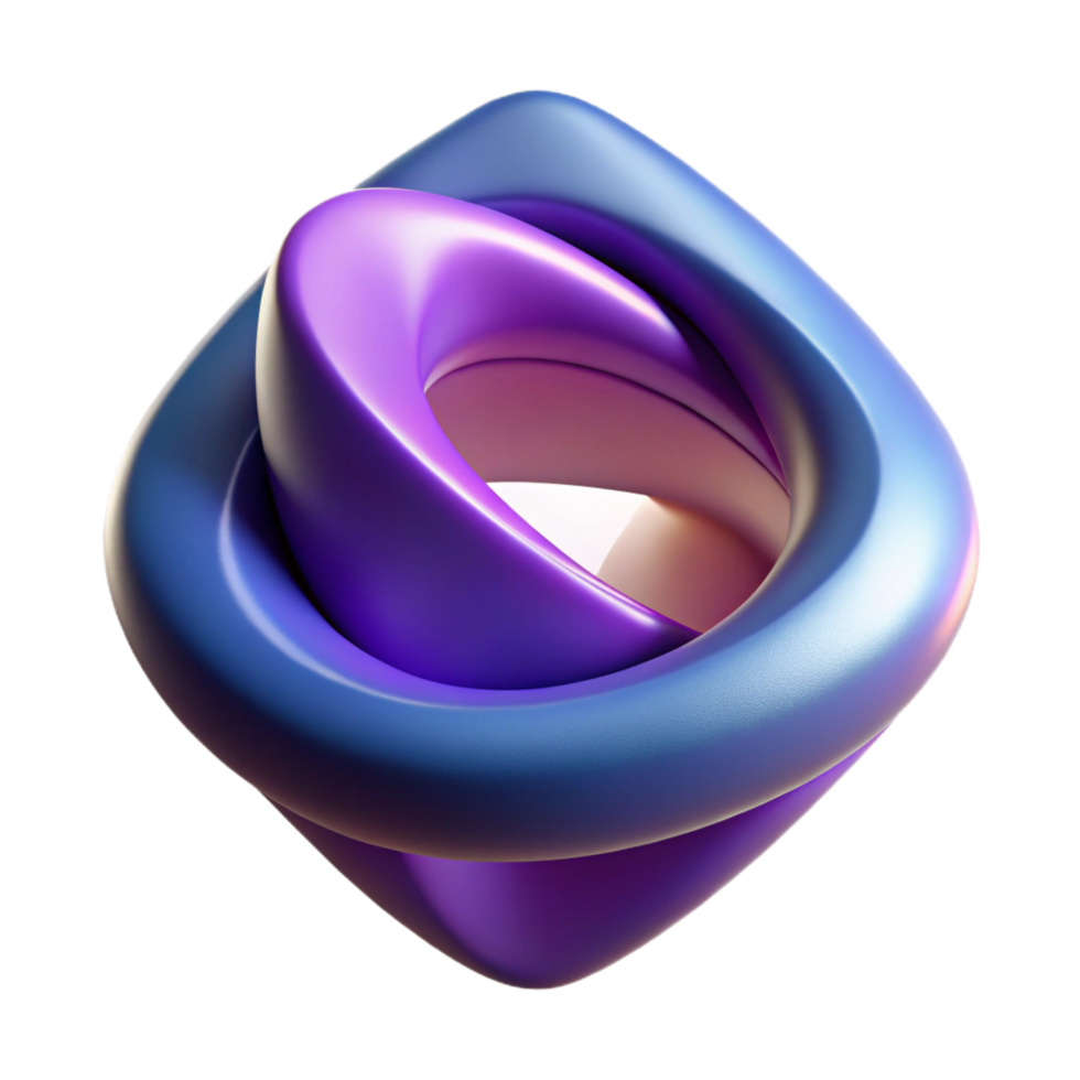 sumptuous iconic A stylized abstract shape. NO BACKGROUND with Transparent Background. png