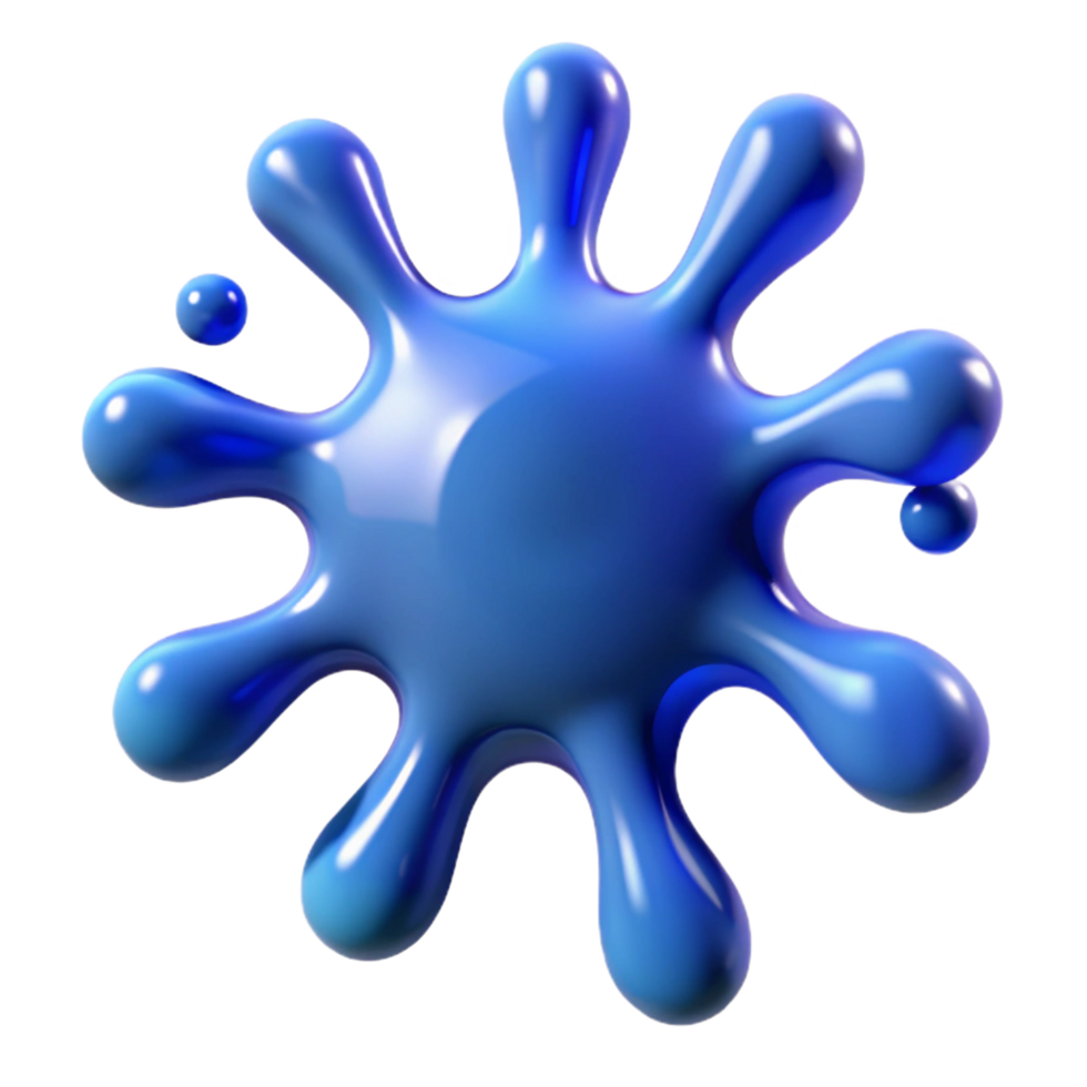 stunning urban A stylized paint splat. NO BACKGROUND with Transparent Background. crisp png