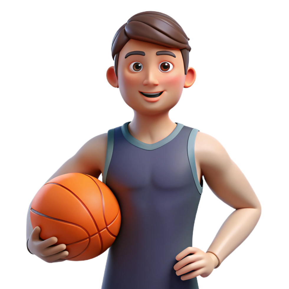 extraordinary rare Professional athlete holding a basketball, NO BACKGROUND with Transparent Background. png