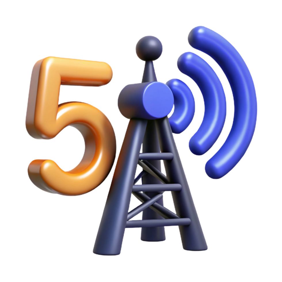 splendid avant-garde 5G cellular tower antenna, NO BACKGROUND with Transparent Background. flawless png