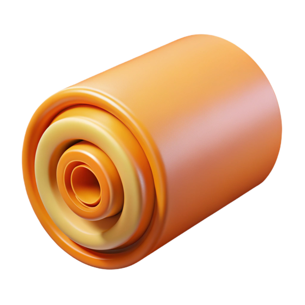 unparalleled abstract Roll of insulation NO BACKGROUND with Transparent Background. high quality png